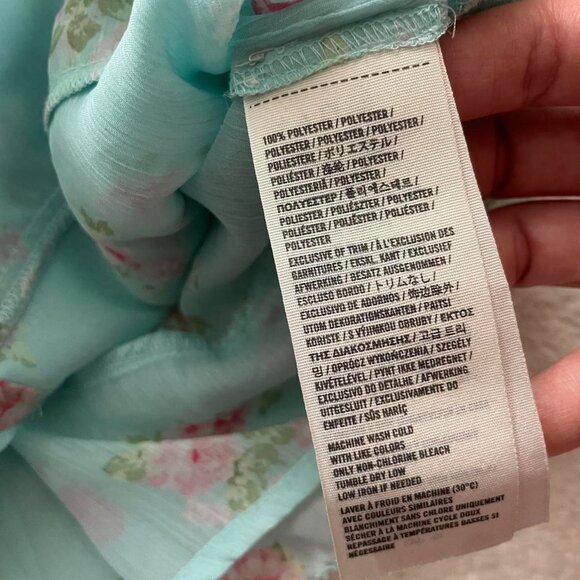 Y2K Abercrombie &amp; Fitch Ruffled Floral Cami Top - Picture 7 of 7